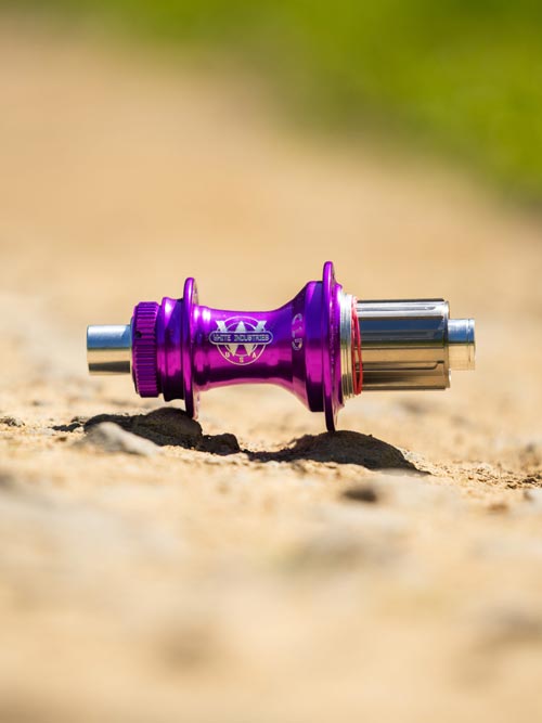 purple wheel hub