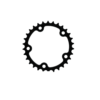 VBC V2 Inner Chainrings for Shimano & SRAM Drivetrains - White