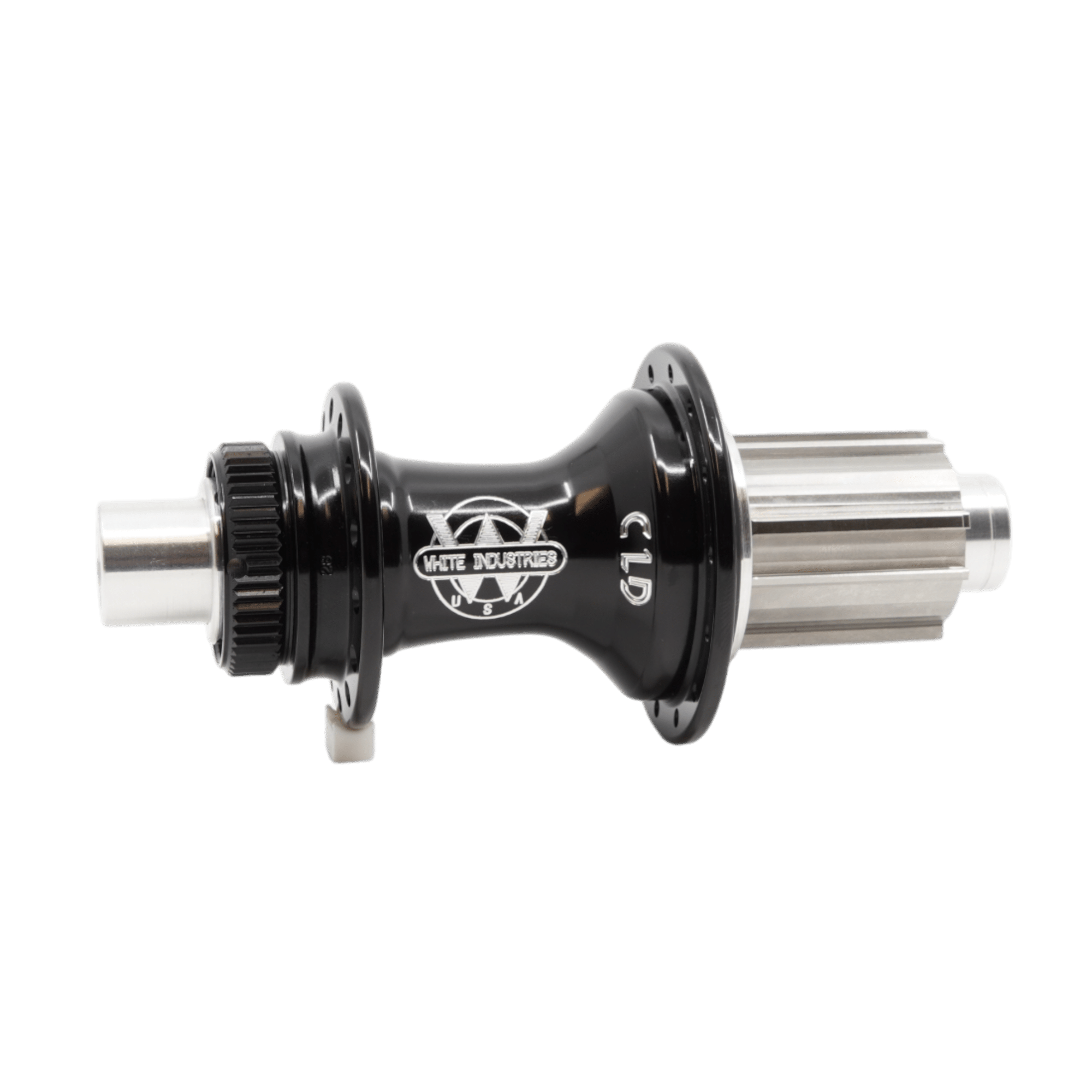 CLD Rear Hub: Lightweight, Precision-Machined Performance - White