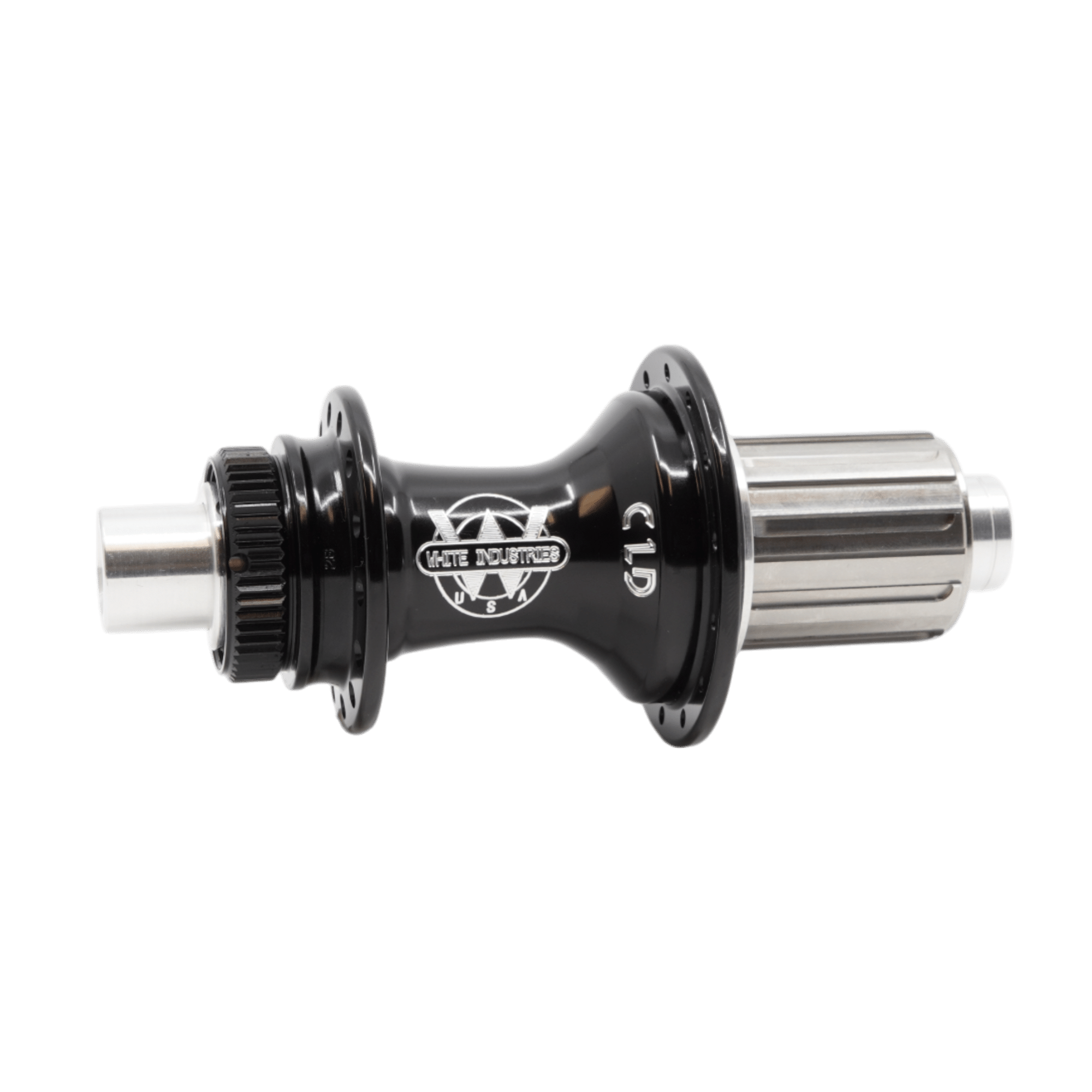 CLD Rear Hub: Lightweight, Precision-Machined Performance - White