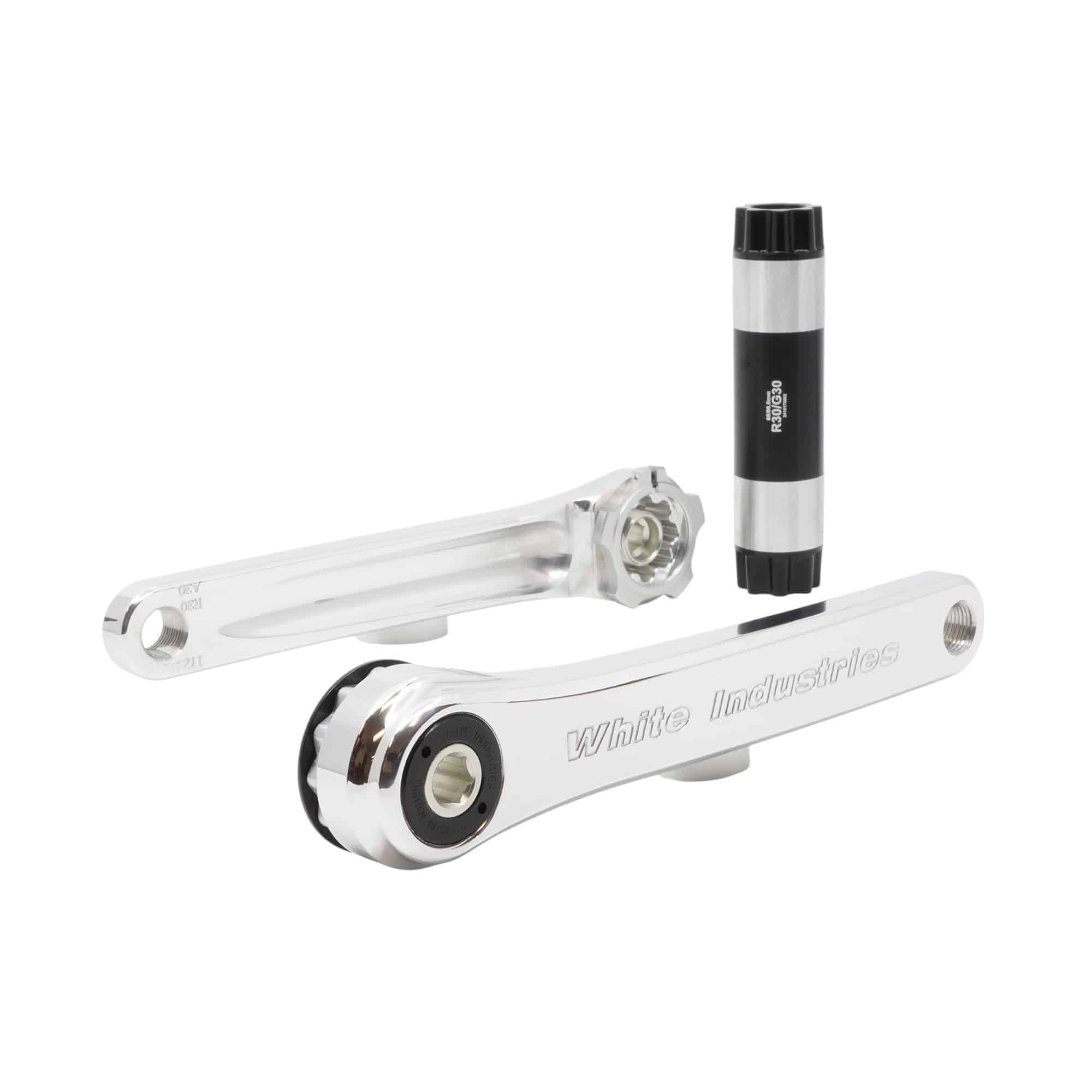 WHITE INDUSTRIES ホワイトインダストリーズ R30 クランク R30-Crank-Silver_Black-