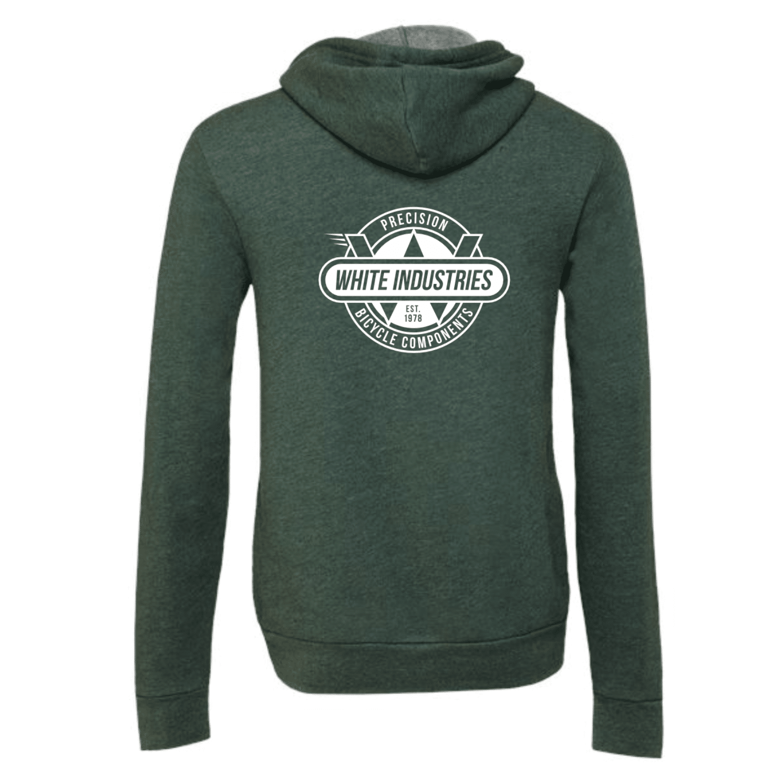Forest Green Zip-Up Hoodie_Back
